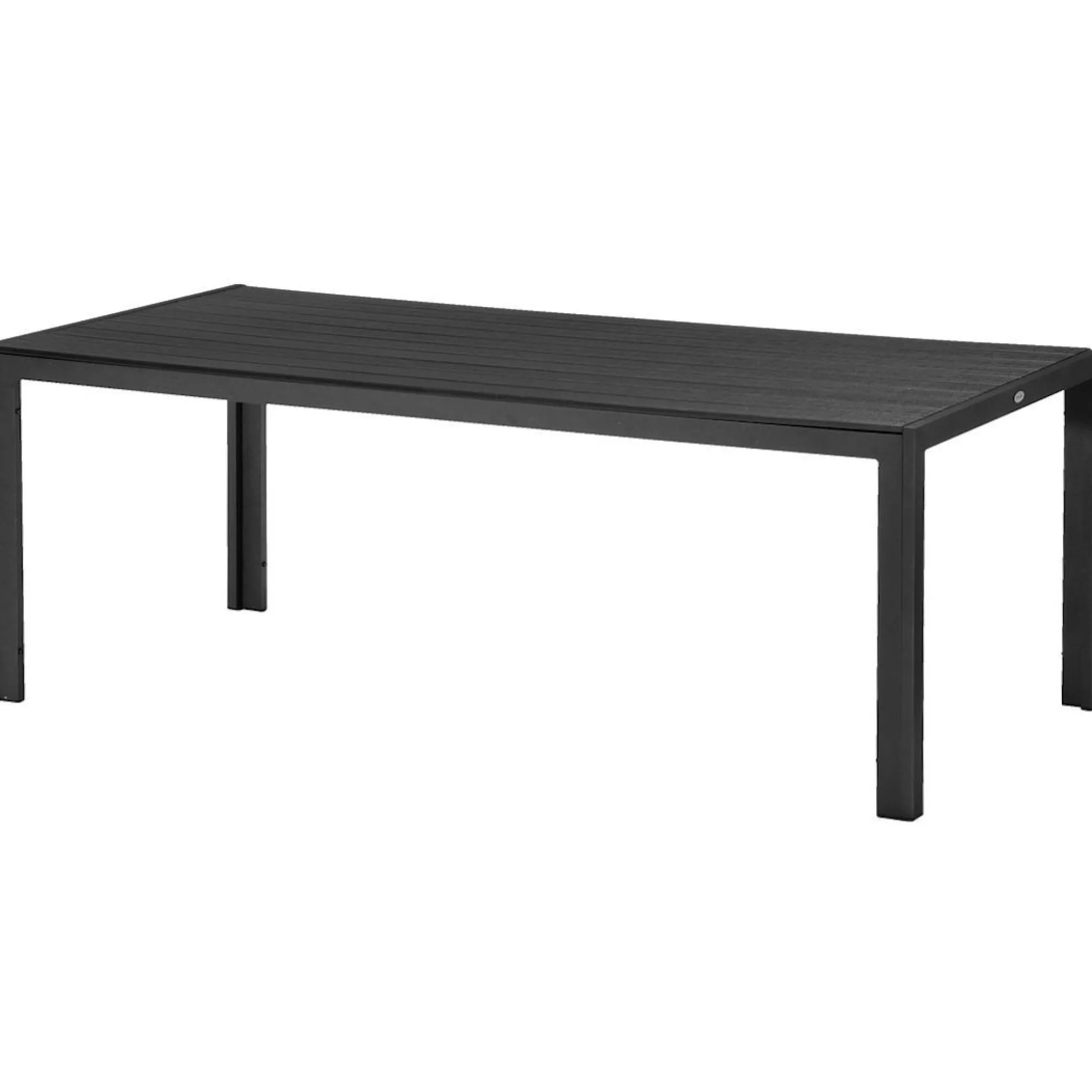 Havebord sort nonwood 100x205cm