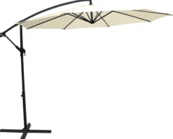 Hængeparasol beige 3m