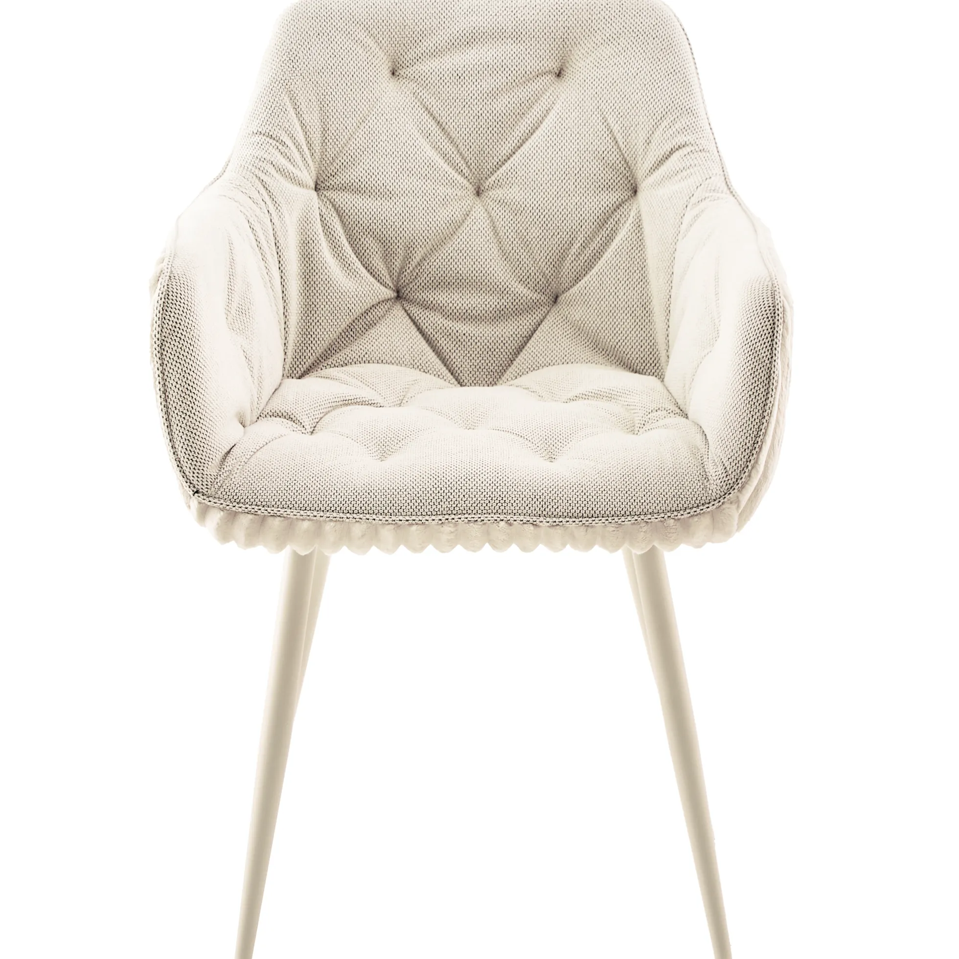 Holly imiteret pels creme/creme