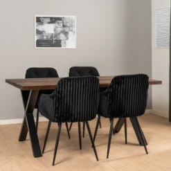 Holly imiteret pels mørkegrå/sort
