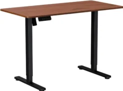 Hæve sænkebord brun 120x60cm