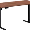 Hæve sænkebord brun 160x80cm
