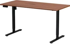Hæve sænkebord brun 160x80cm