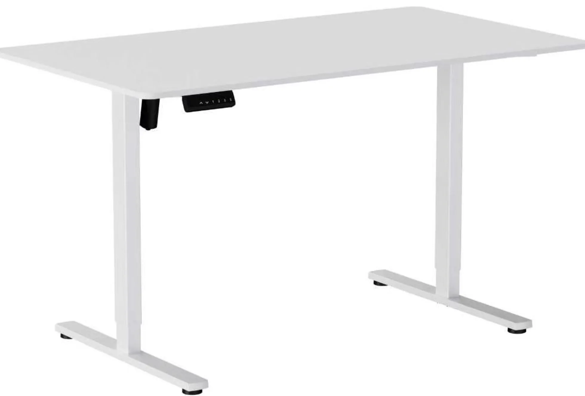 Hæve sænkebord hvid 140x80cm