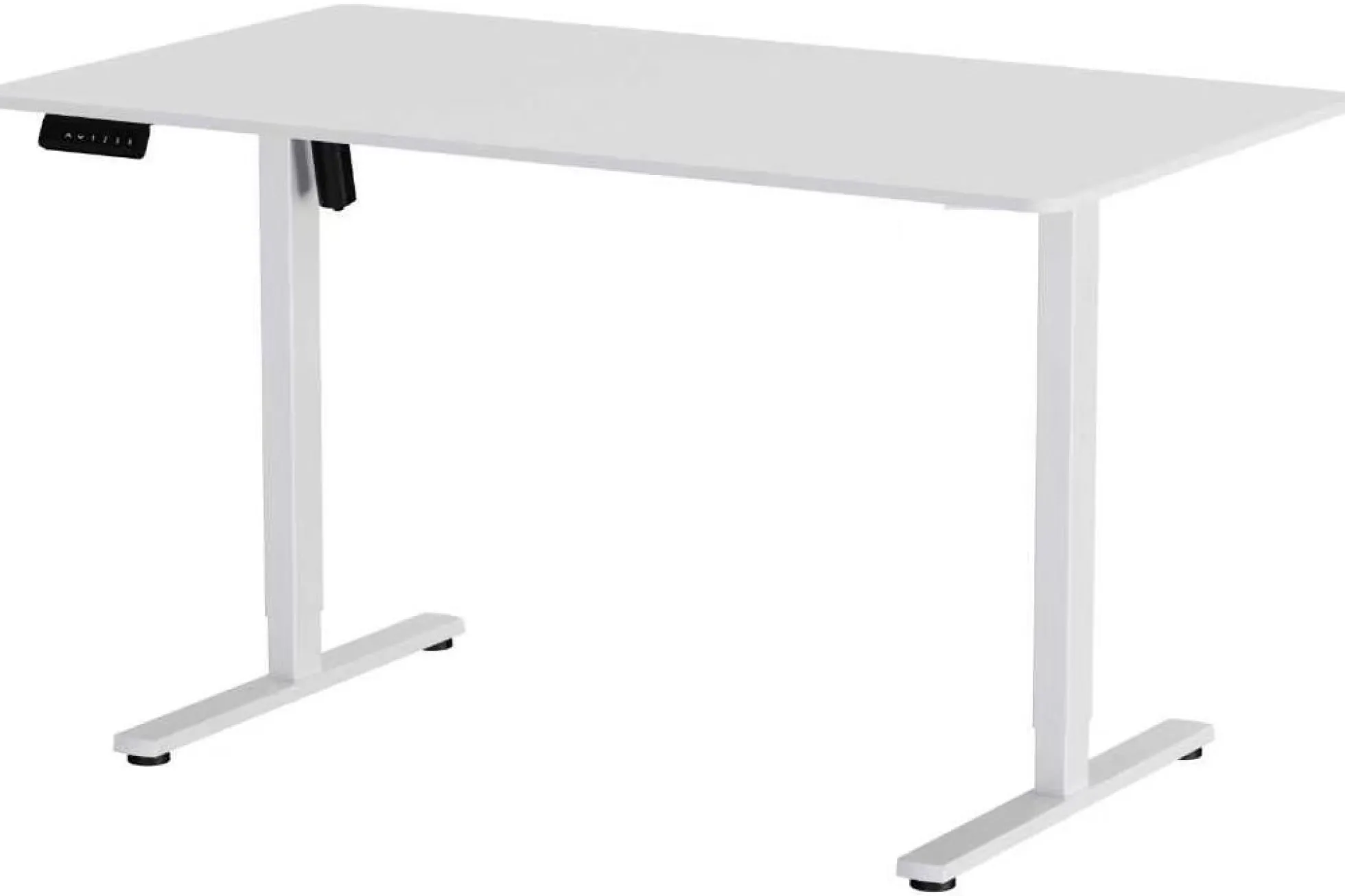 Hæve sænkebord hvid 140x80cm