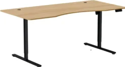 Hæve sænkebord PLUS natur 200x100cm