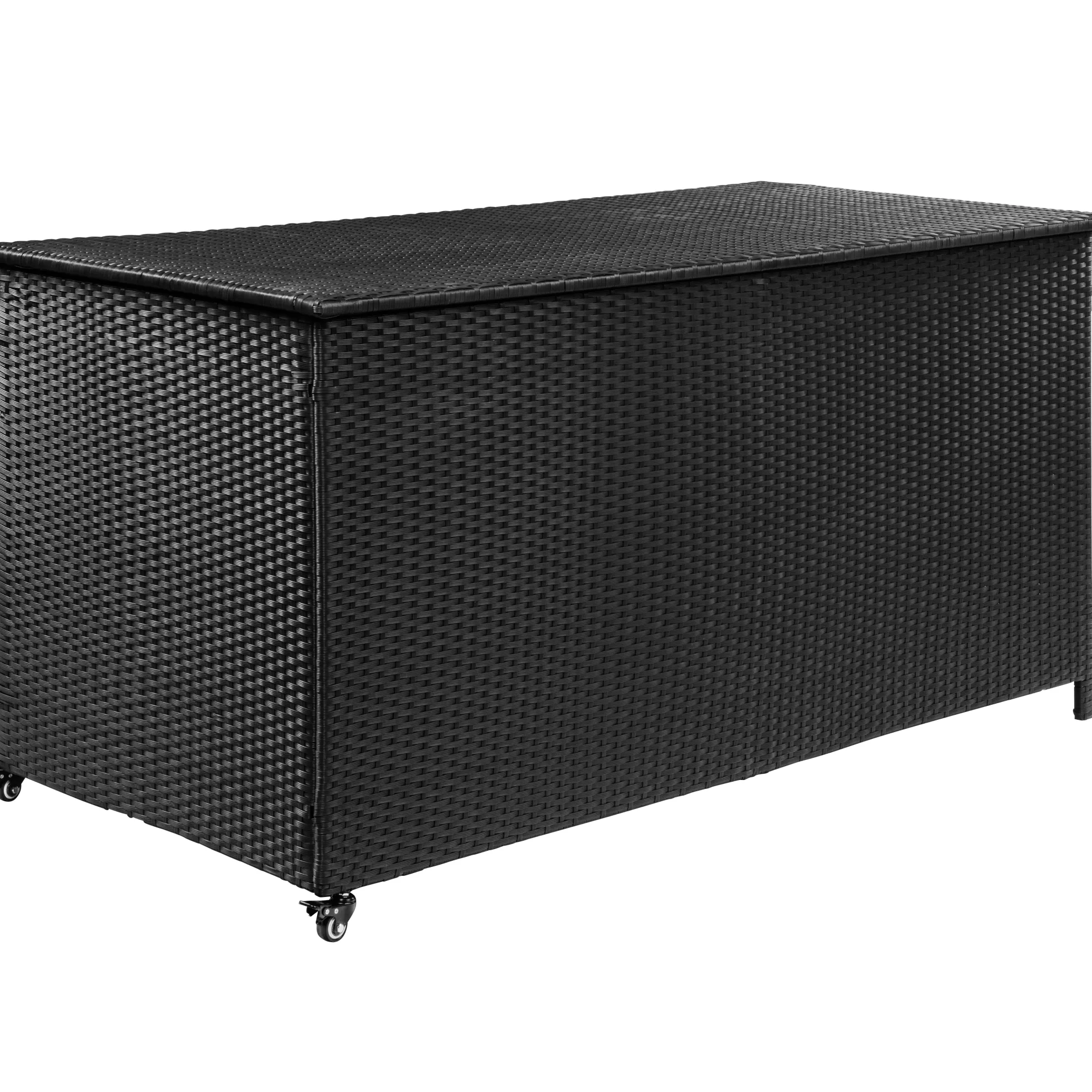 Hyndeboks med hjul 160x80x78cm sort