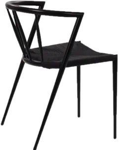 Isabella med fletsæde sort/sort