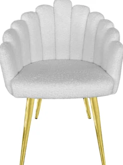 Jasmin teddy hvid/guld
