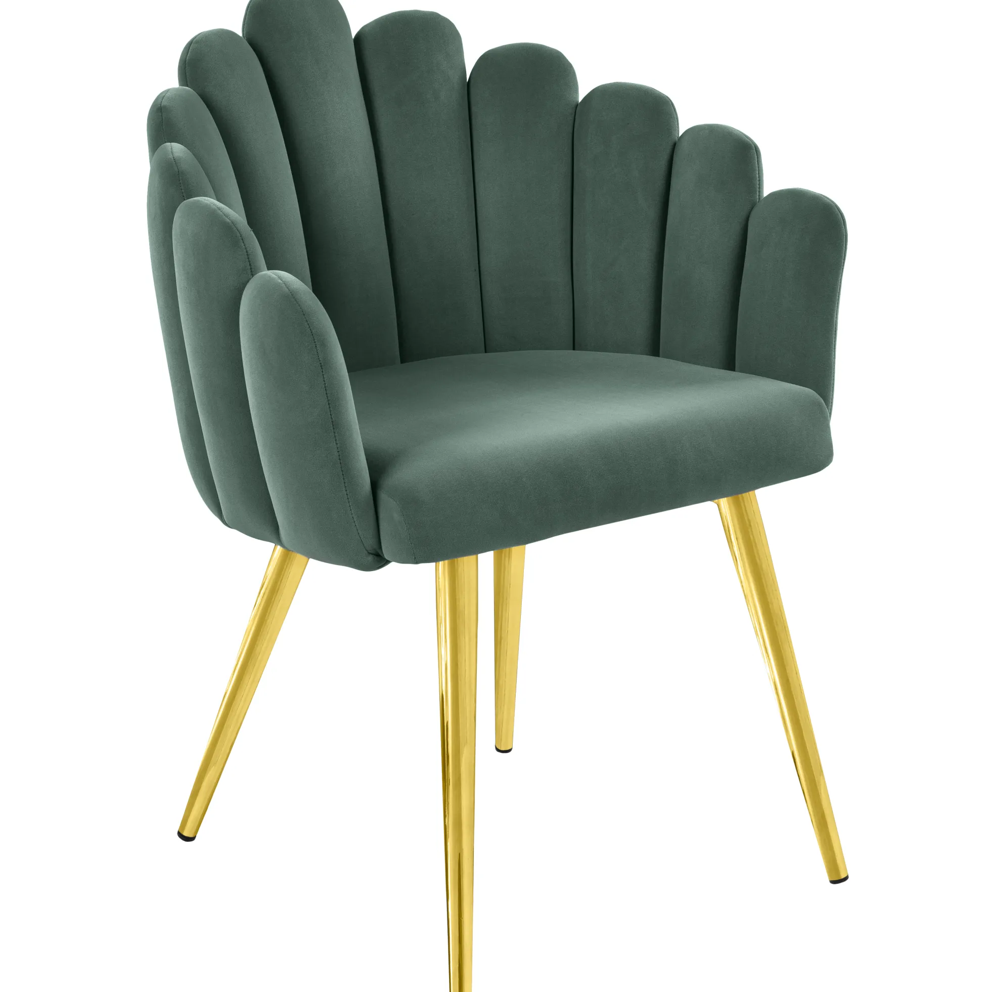 Jasmin velour mørkegrøn/guld