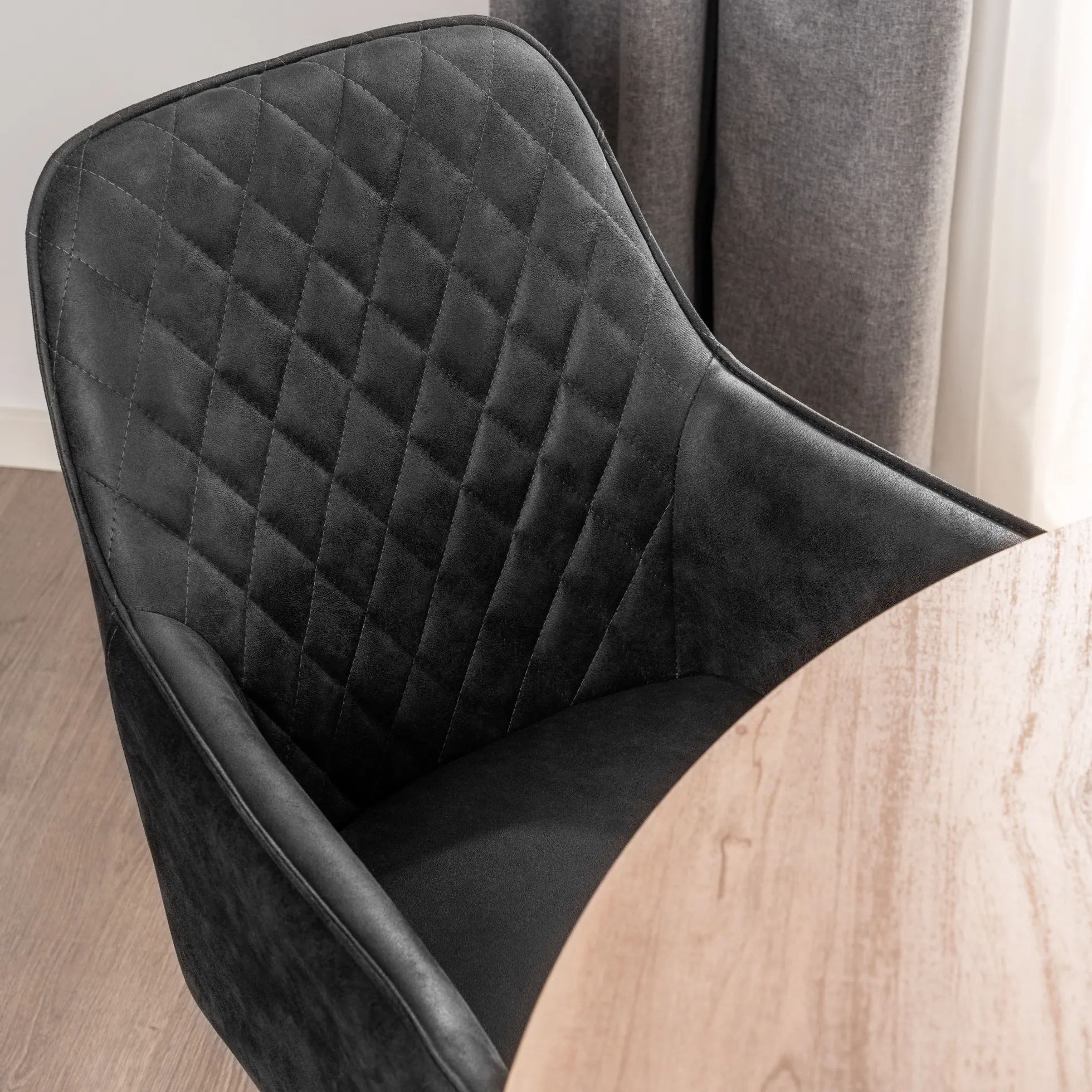 Jesi natur/Hanne suede sort