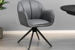 Julie med drejefunktion suede grå