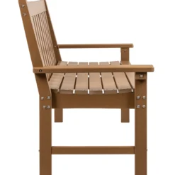 Komposit bænk teak