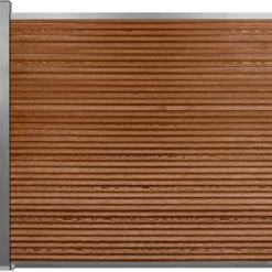 Komposithegn med 1 stolpe 164cm brun