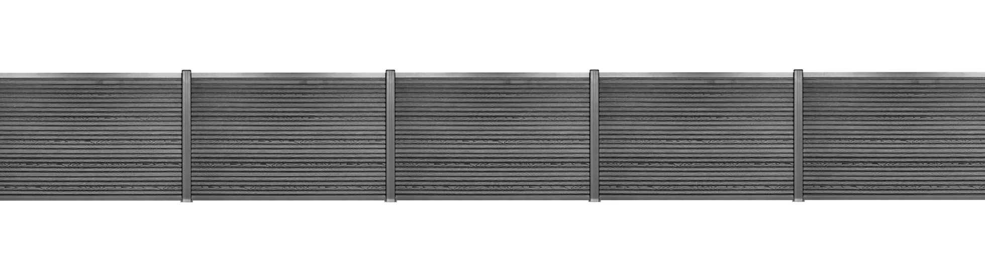 Komposithegnsæt 572x104cm antracitgrå