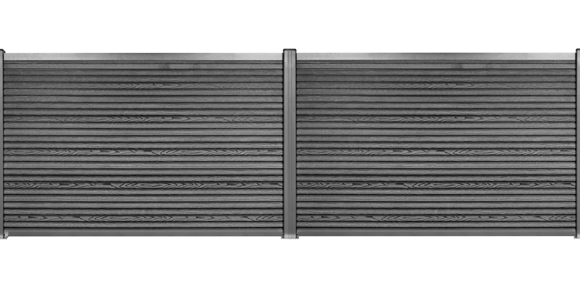 Komposithegnsæt 233x120cm antracitgrå/grå