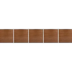 Komposithegnsæt 872x180cm brun/alu