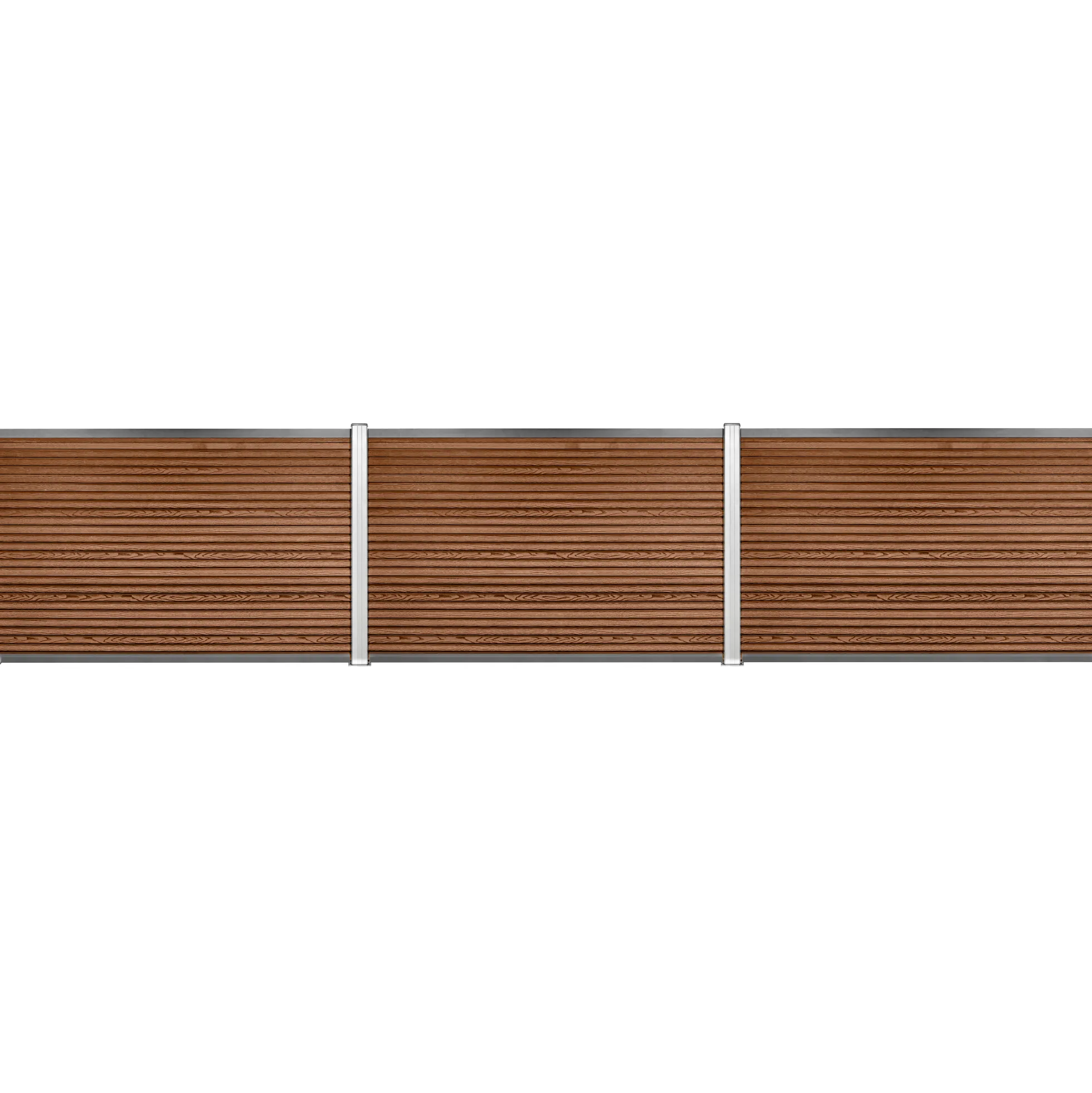 Komposithegnsæt 346x120cm brun/alu