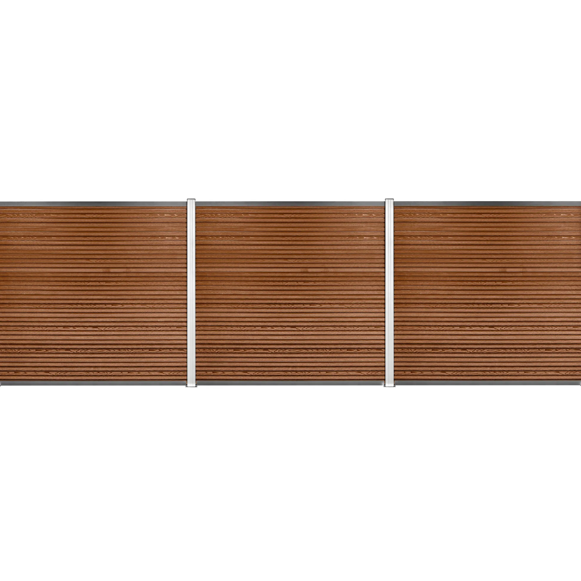 Komposithegnsæt 526x180cm brun/alu