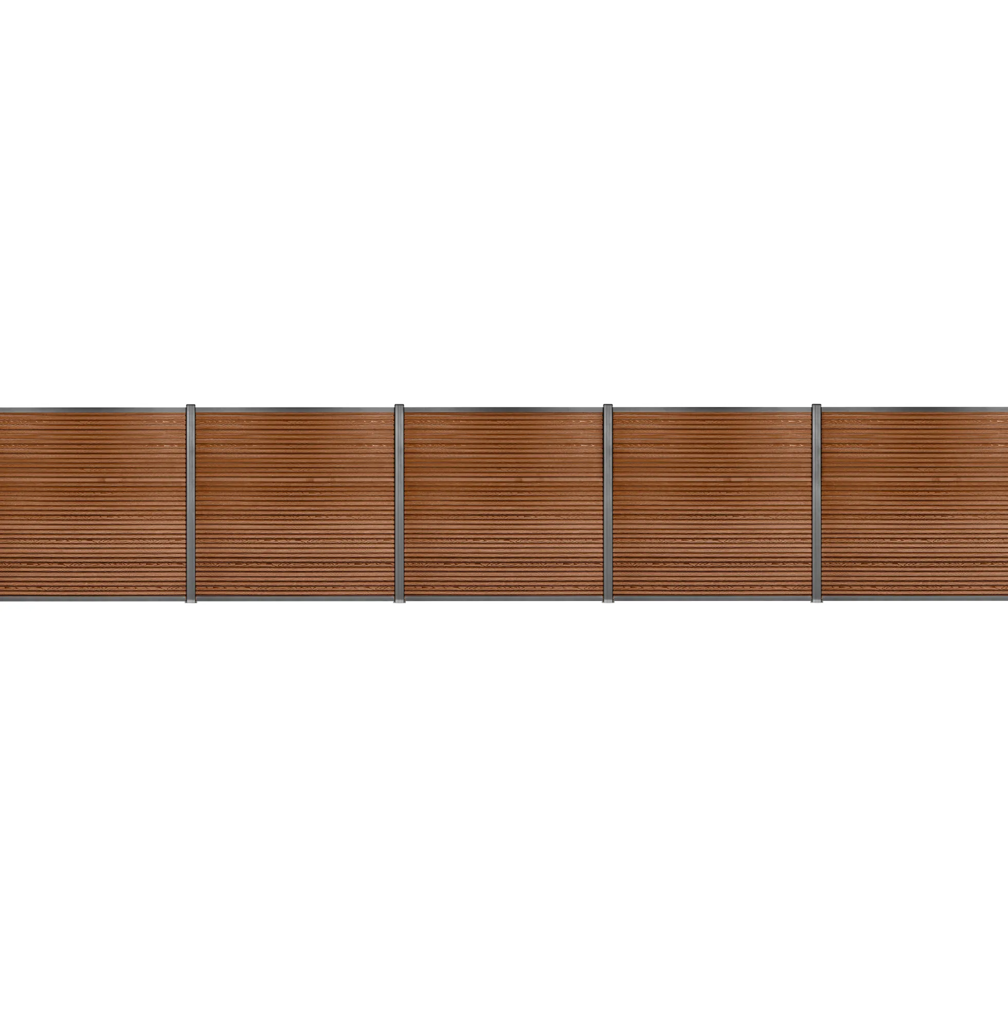 Komposithegnsæt 872x180cm brun/grå