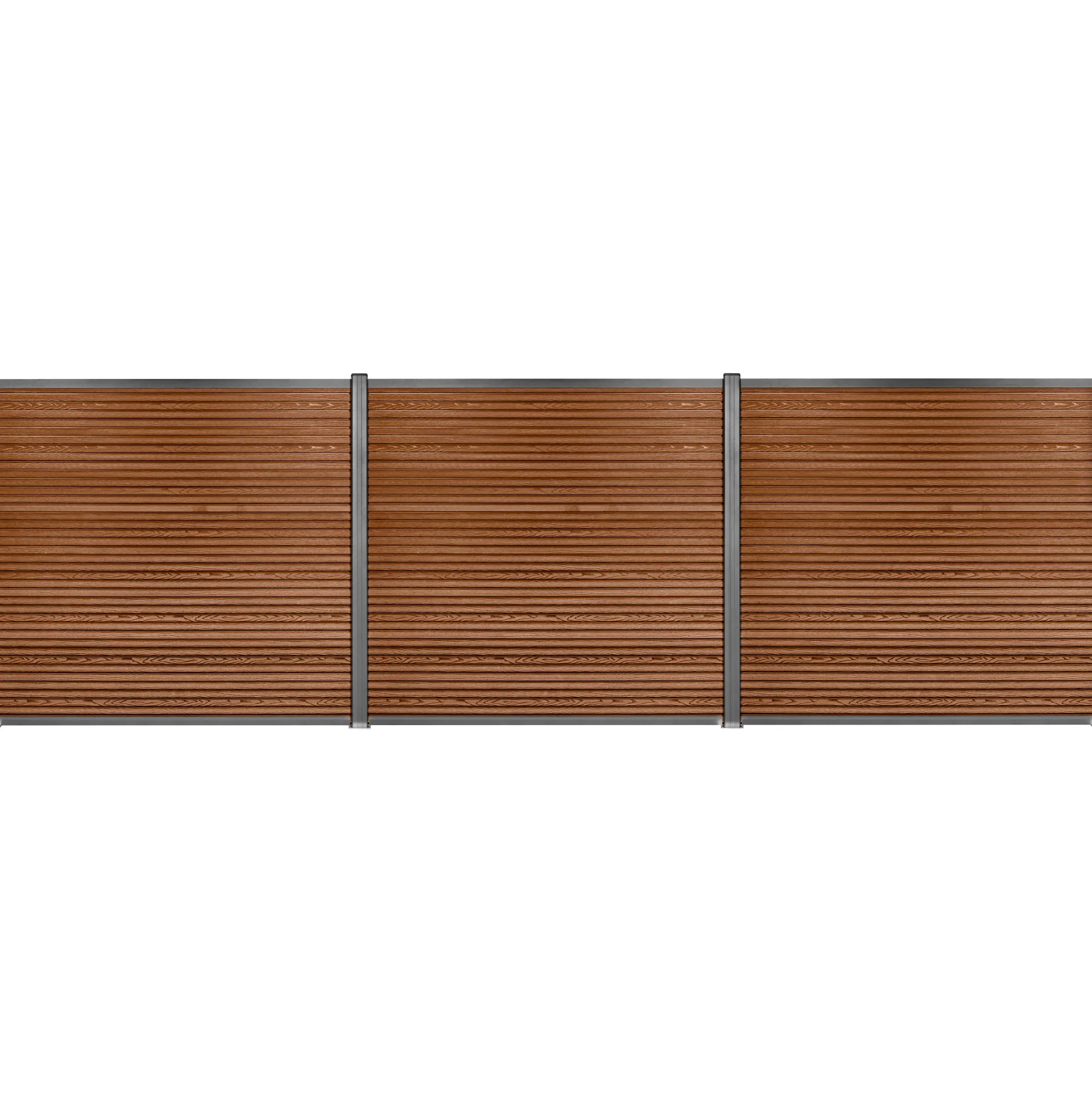Komposithegnsæt 526x180cm brun/grå