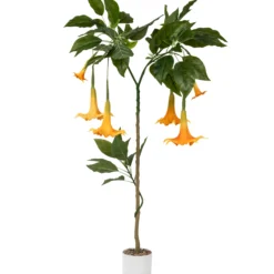 Kunstig Daturatræ orange 140 cm