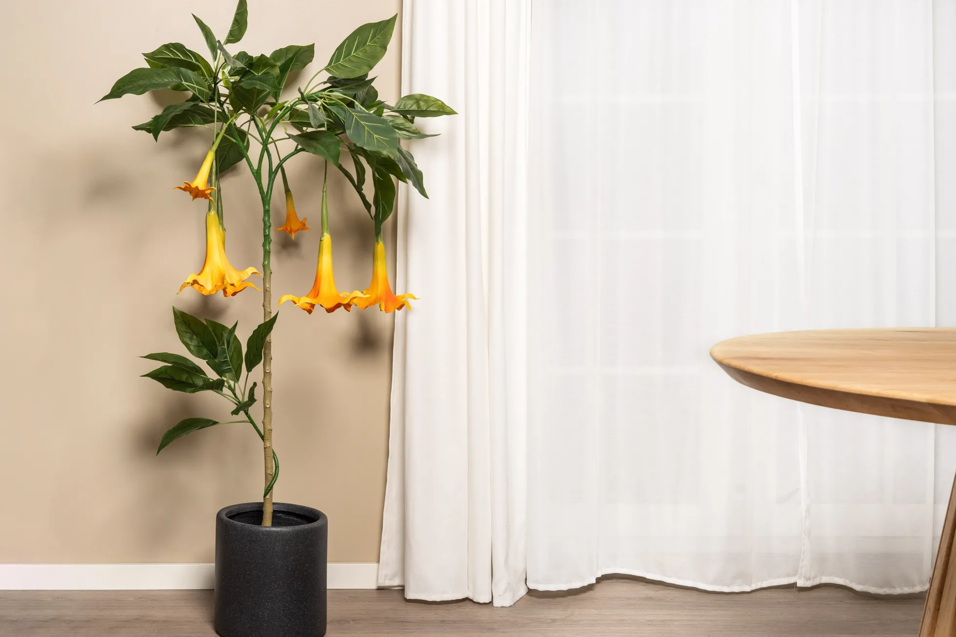 Kunstig Daturatræ orange 140 cm