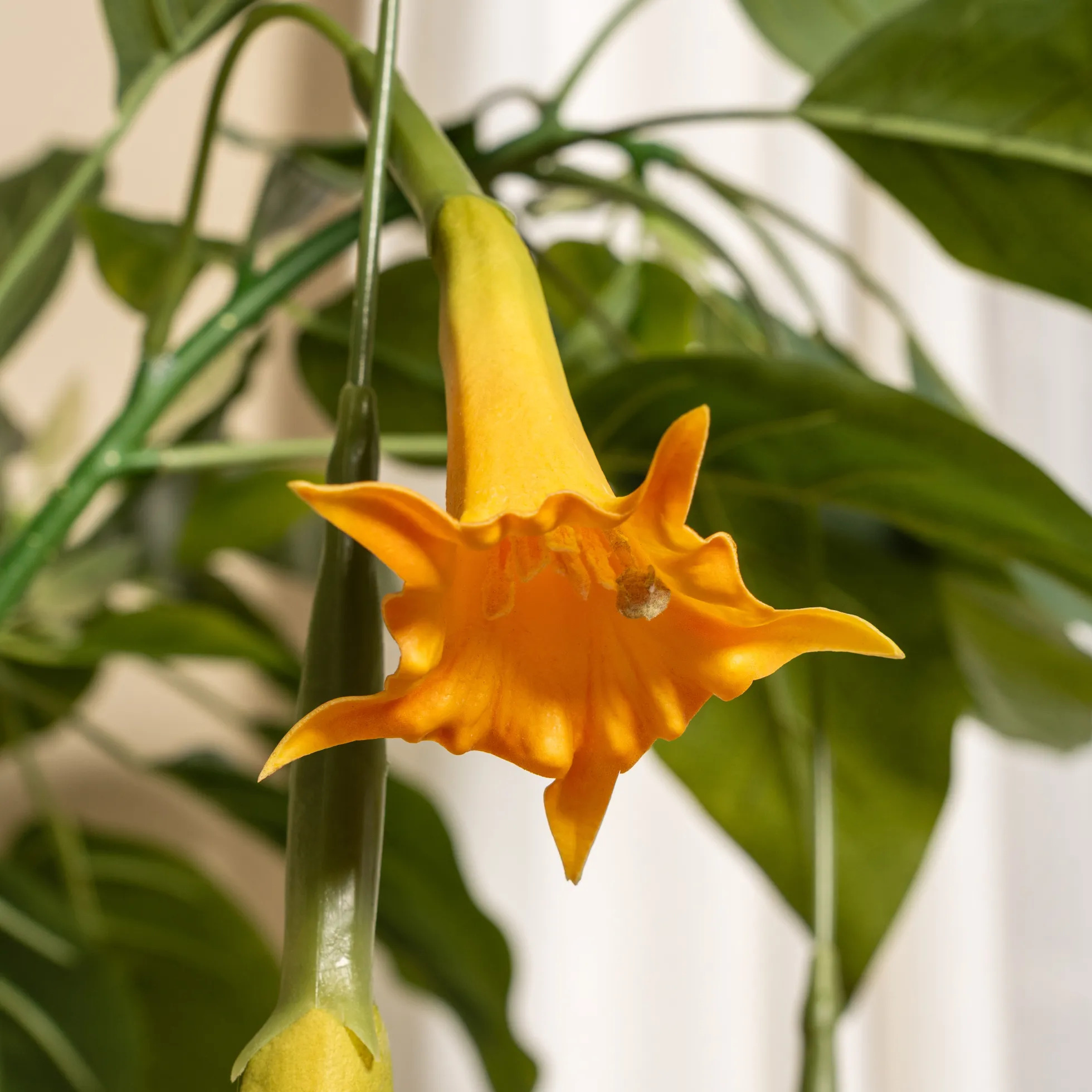 Kunstig Daturatræ orange 100 cm