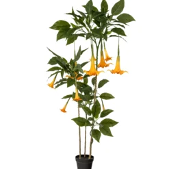 Kunstig Daturatræ orange 160 cm