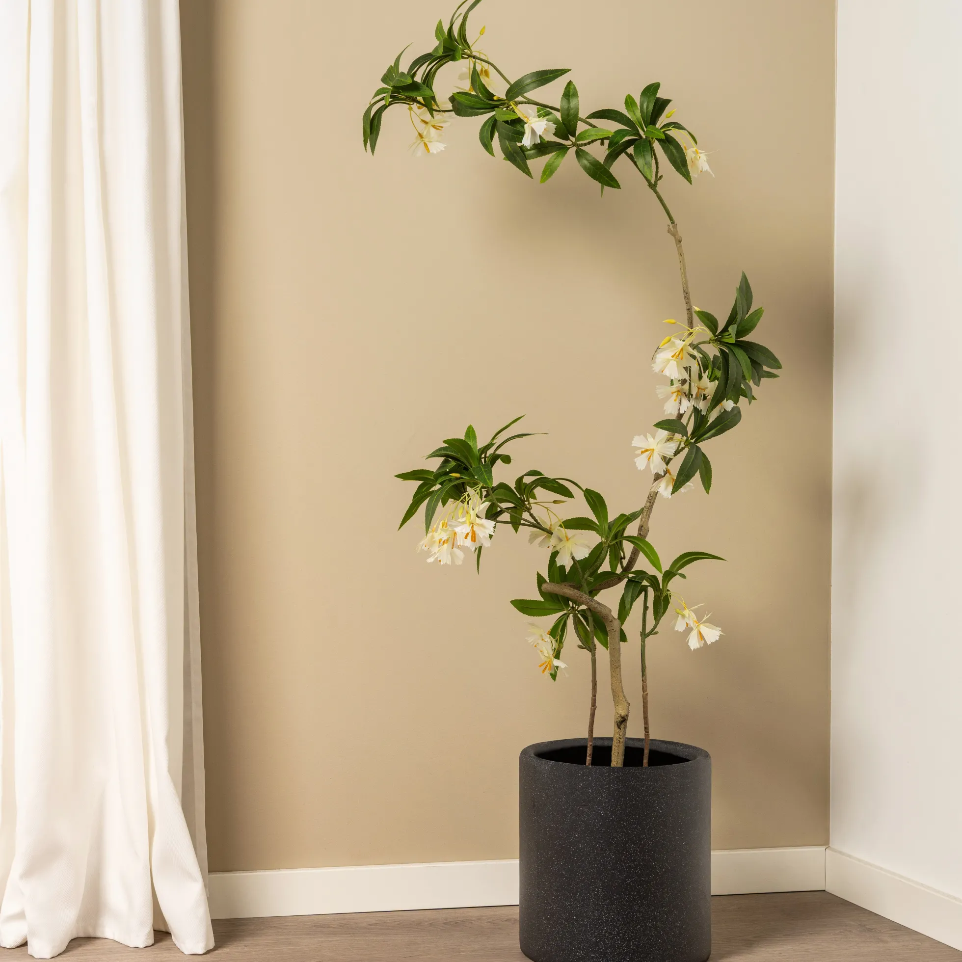 Kunstig Elaeocarpus-blomstertræ 100 cm