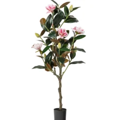 Kunstig magnolia-blomstertræ 120 cm