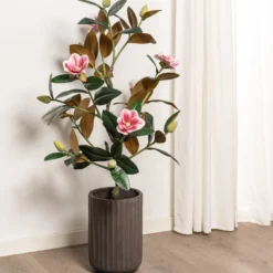 Kunstig magnolia-blomstertræ 120 cm