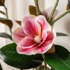 Kunstig magnolia-blomstertræ 120 cm