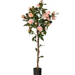 Kunstig Rosetræ lyserød 160 cm