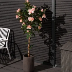 Kunstig Rosetræ lyserød 160 cm