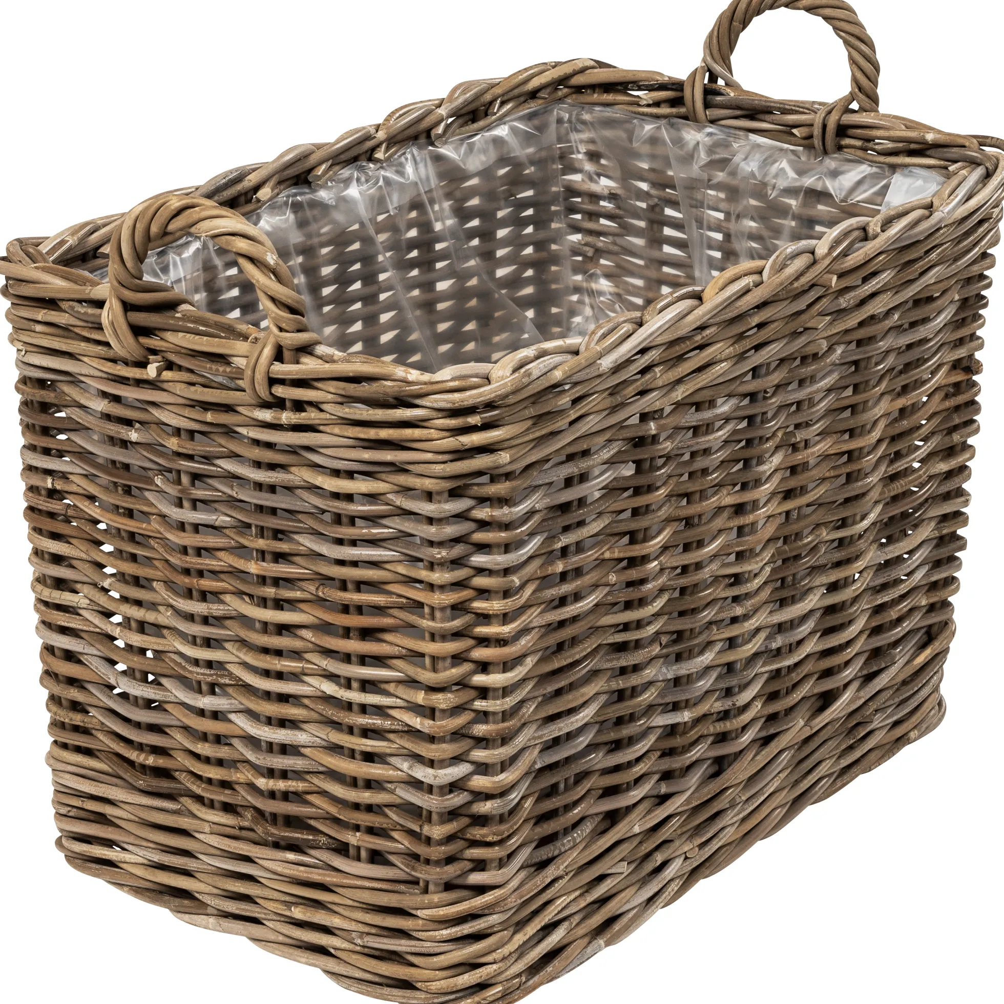 Kurv aflang med hjul 68x42x45cm