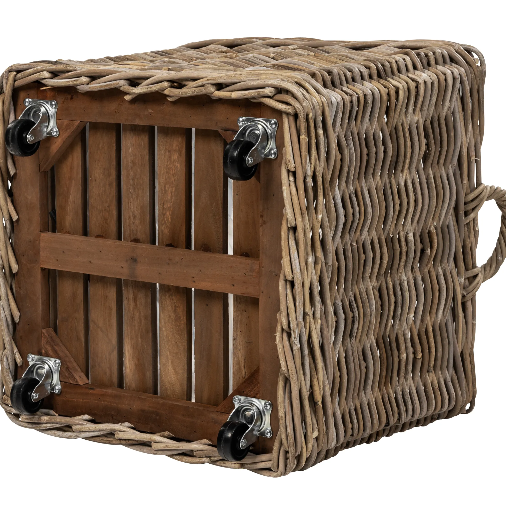Kurv firkantet med hjul 50x50x45cm