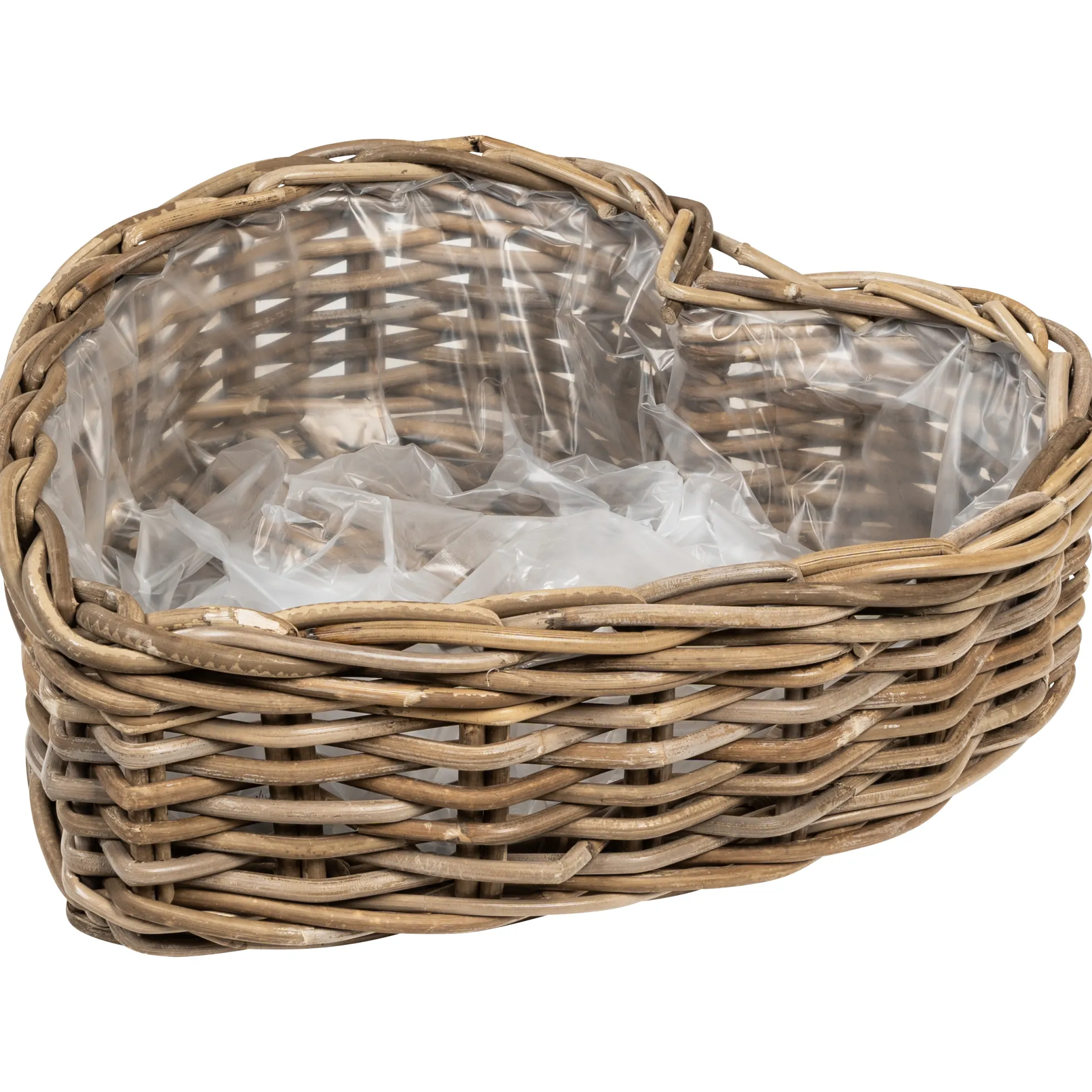 Kurv hjerteformet 42x44x13cm