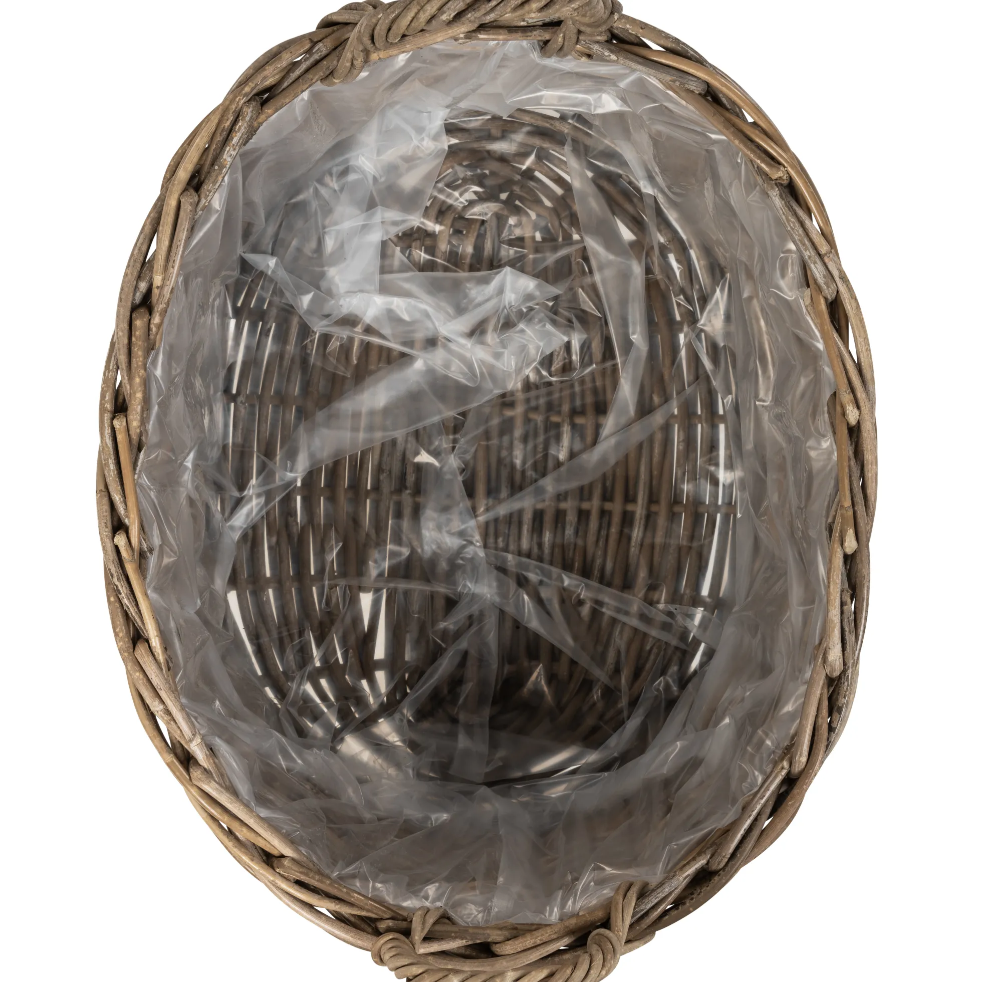 Kurv oval med håndtag 60x47x28cm