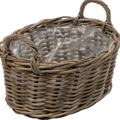 Kurv oval med håndtag 46x33x22cm