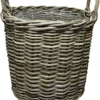 Kurv rund kubu rattan ø40cm