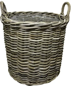 Kurv rund kubu rattan ø40cm