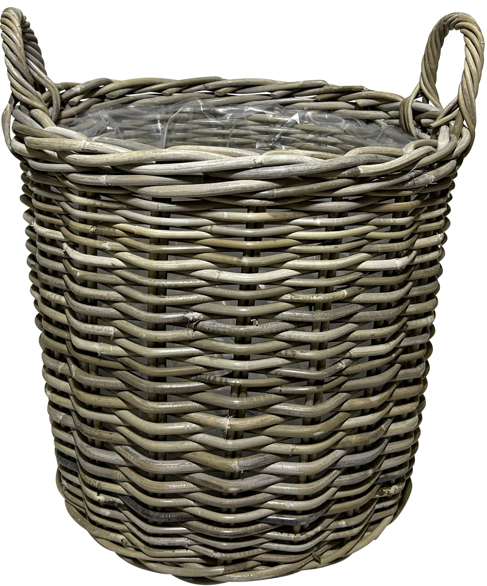 Kurv rund kubu rattan ø40cm