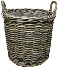 Kurv rund kubu rattan ø40cm