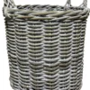 Kurv rund kubu rattan lys ø40cm