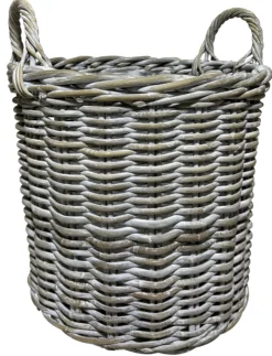 Kurv rund kubu rattan lys ø40cm