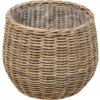 Kurv rund kubu rattan ø55x45cm