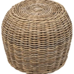 Kurv rund kubu rattan ø55x45cm