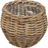 Kurv rund kubu rattan ø30x25cm