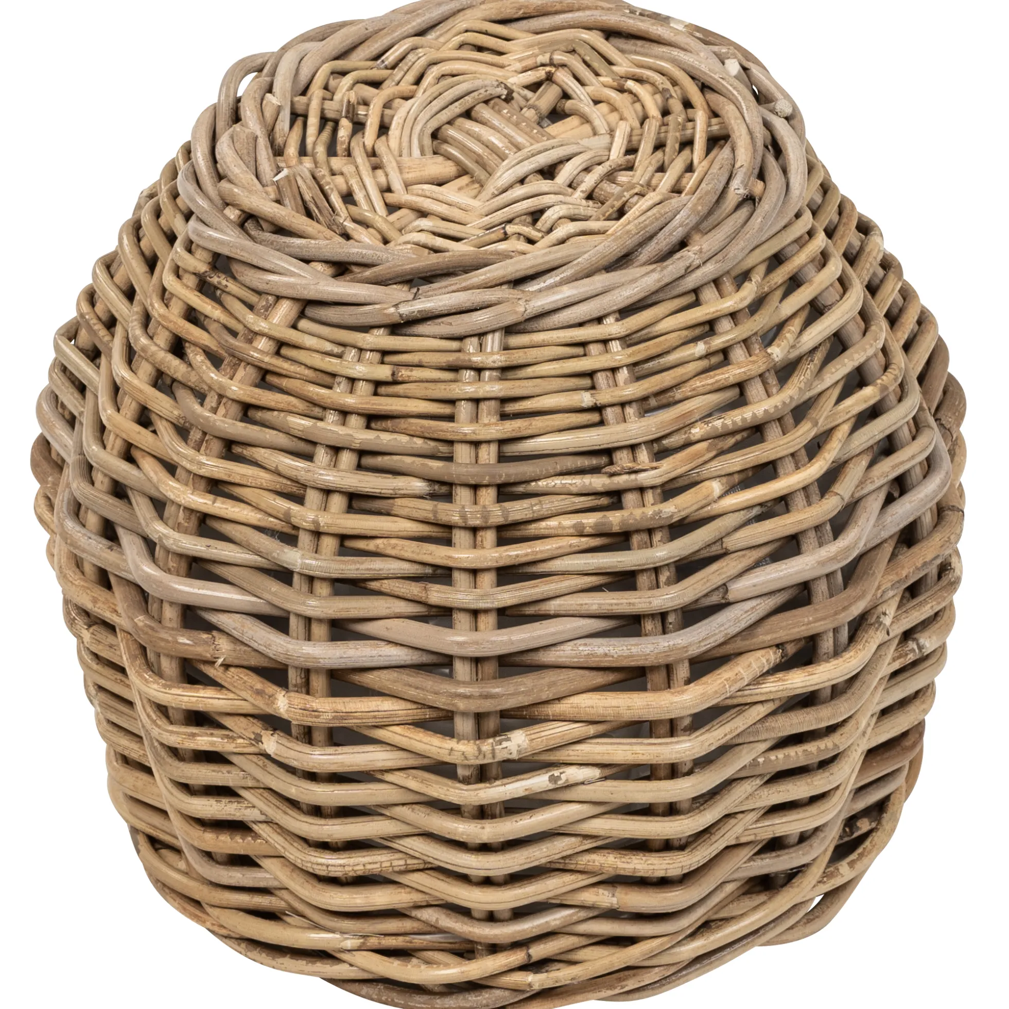 Kurv rund kubu rattan ø30x25cm